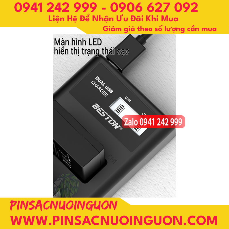 Bộ sạc pin Beston NP-W126 dùng cho các dòng pin NP-W126 của Fujifilm thumb