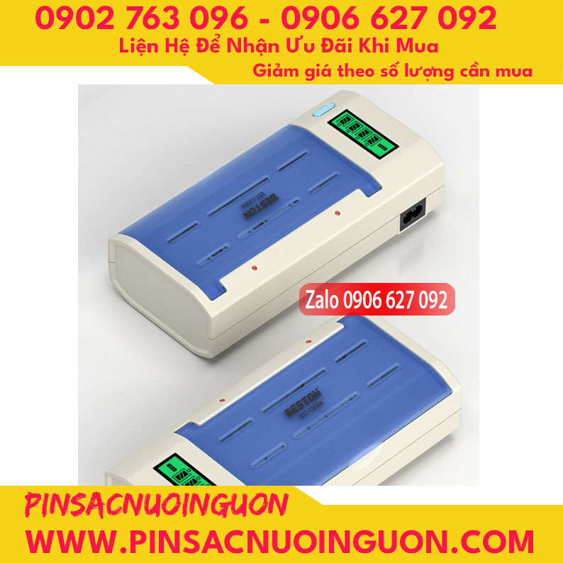 Bộ sạc pin đa năng Beston C906W/C821BW sạc cho nhiều loại pin Ni-MH thumb