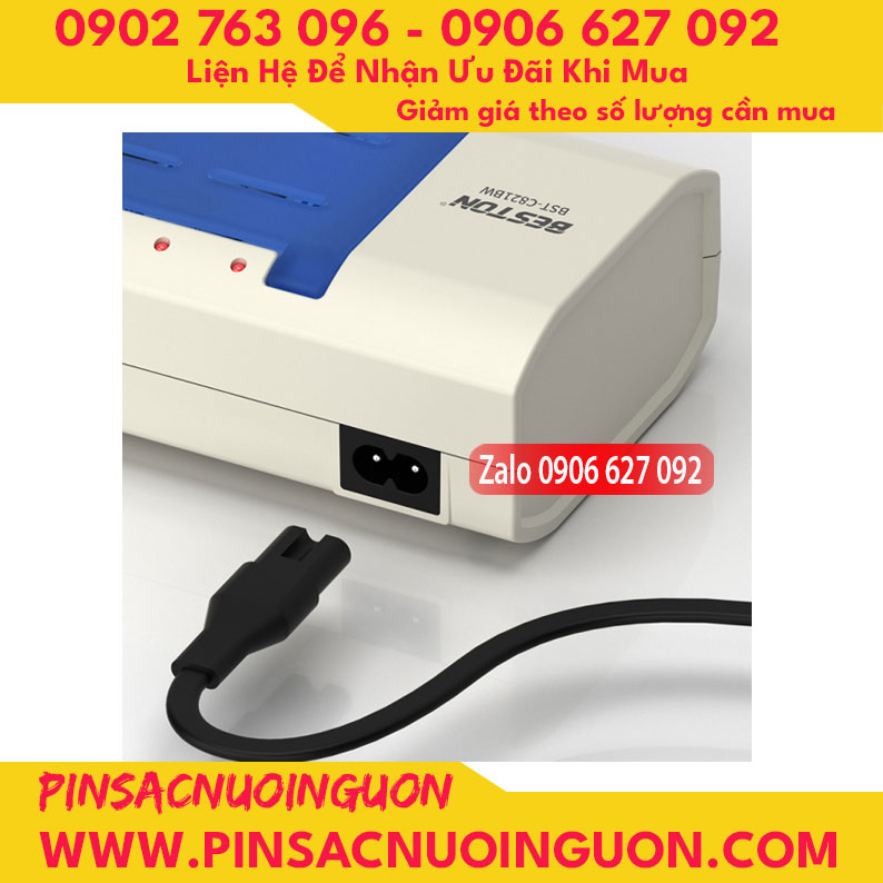 Bộ sạc pin đa năng Beston C906W/C821BW sạc cho nhiều loại pin Ni-MH thumb