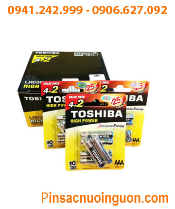 COMBO 1HỘP 72viên Pin AAA 1.5v Alkaline Toshiba LR03GCP BP6-2FPV _Giá chỉ 492.000/hộp72viên