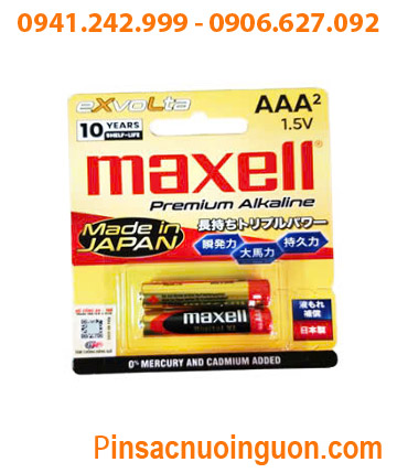 MAXELL LR03(W)/2B, Pin AA 1.5v Premium Alkaline MAXELL Evolta LR03(W)XL LS, LR03(W)/2B, Xuất xứ NHẬT