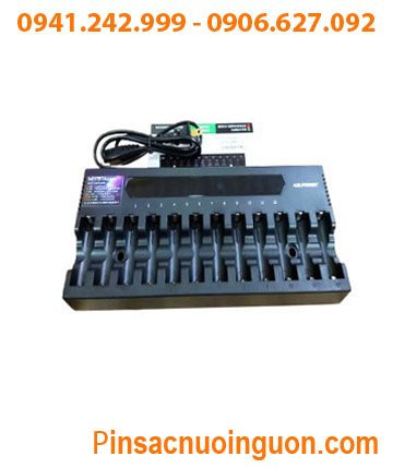 ABLPOWER A-12 Máy sạc với 12 Khe sạc Pin NiMh và Lithium Li-ion (sạc được 2,4,6,8,10,12 pin AA và AAA 1.2v)