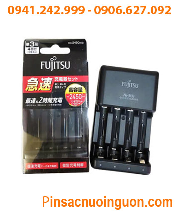 Fujitsu FCT344ACHFX(FX) _Bộ sạc 4 Pin AA - AAA 1.2v (04 khe sạc, Sạc nhanh 2 giờ) /Loại không kèm Pin
