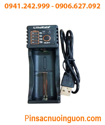 Liitokala Lii-100B, Máy Sạc pin Liitokala Lii-100B (01 rảnh sạc cho pin 3.7V 3.2V 18650 26650 và NiMh 1.2V A AA AAA)