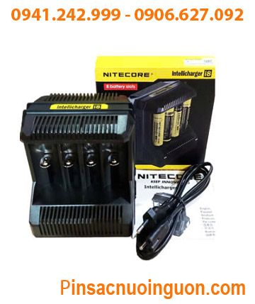 Nitecore i8 _Máy sạc Pin Lithium & NiMh với 8 Khe sạc (Pin 18650, 18500, 14500, 16340, 21700, 26650, AA,AAA) /Tự ngắt điện