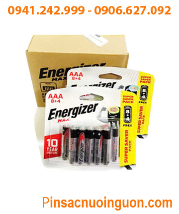 COMBO 1 HỘP 10Vỉ 12viên (120viên) Pin AAA 1.5v Alkaline Energizer E92-BP12 _Giá chỉ 1.220.000đ/HỘP 120viên