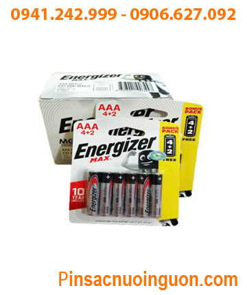 COMBO 1hộp 12vỉ (=72viên) Pin Alkaline 1.5v AAA Energizer E92, LR03 (Loại vỉ 6viên) _Giá chỉ 839.000đ/Hộp