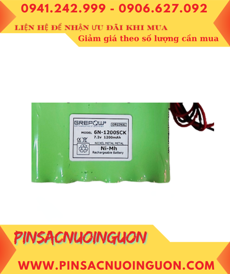 Pin sạc 6N-1200SCK, Pin nuôi nguồn YAMAHA 6N-1200SCK (7.2v-1200mAh) chính hãng/ Xuất xứ Liên Doanh