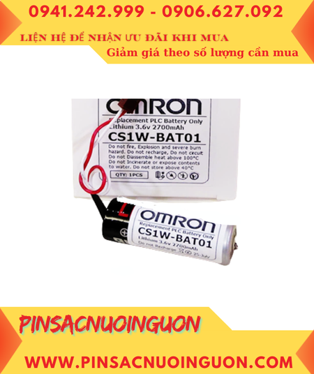 Omron CS1W-BAT01; Pin nuôi nguồn Omron CS1W-BAT01 lithium 3.6v A 2700mAh _Xuất xứ Nhật