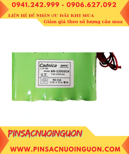 Pin sạc 6N-1200SCK, Pin nuôi nguồn YAMAHA 6N-1200SCK (7.2v-1200mAh) chính hãng/ Xuất xứ NHẬT
