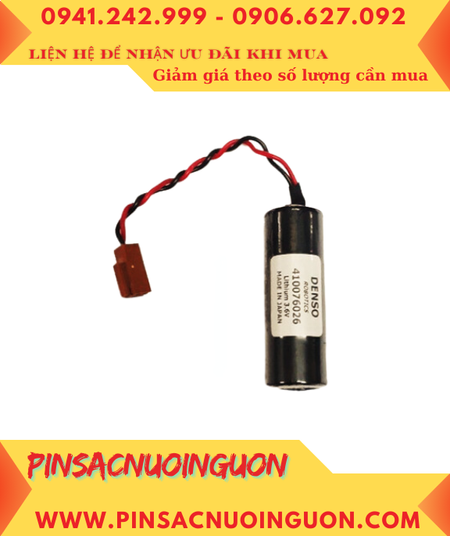 DENSO 410076026, Pin nuôi nguồn DENSO Robotics 410076026 lithium 3.6v chính hãng /Xuất xứ PHÁP