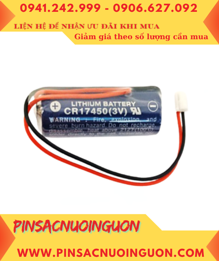 Pin Maxell CR17450; Pin nuôi nguồn Maxell CR17450 lithium 3v 2600mAh chính hãng _Xuất xứ Nhật
