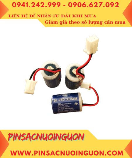 Sonnecell SL-750, Pin nuôi nguồn PLC Sonnecell SL-750 lithium 3.6v 1/2AA 1000mAh _Xuất xứ Đức