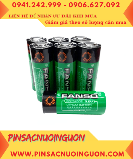 FANSO CR17450SE; Pin nuôi nguồn FANSO CR17450E lithium 3.0v 2200mAh chính hãng