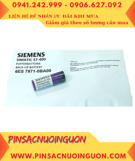Siemens S7-400; Pin nuôi nguồn PLC Siemens S7-400 lithium 3.6v AA 2400mAh (Viên màu tím-Xuất xứ ĐỨC)