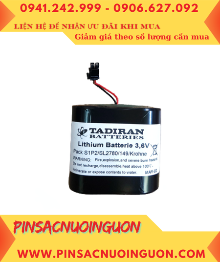 Pin TADIRAN 1SP2/SL2780/149/Krohne Pin nuôi nguồn lithium 3.6v chính hãng, Xuất xứ Israel