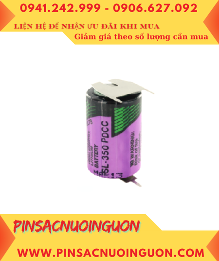 Tadiran SL-750; Pin nuôi nguồn PLC Tadiran SL-750 lithium 3.6v 1/2AA 1100mAh _Xuất xứ Israel
