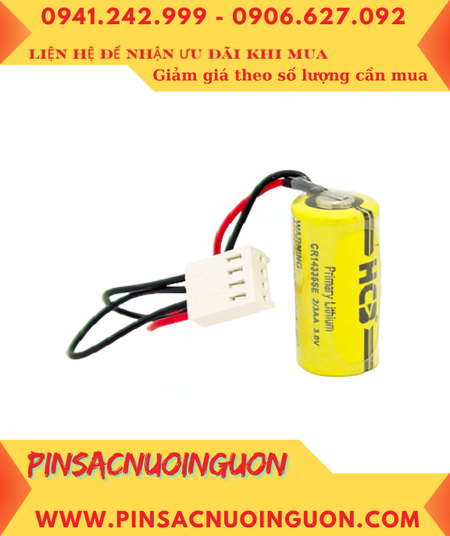 Pin HCB CR14335SE, Pin nuôi nguồn PLC HCB CR14335SE lithium 3V 2/3AA chính hãng