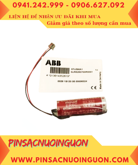 ABB GJR5250700R0001 07LE90 Pin nuôi nguồn ABB Robots lithium 3.6v 2750mAh chính hãng /X.xứ NHẬT