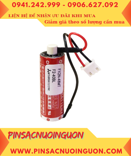 Mitsubishi F2-40BL; Pin nuôi nguồn Mitsubishi F2-40BL lithium 3.6v AA 1800mAh chính hãng, Xuất xứ Nhật
