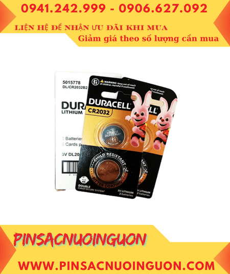 COMBO 01Hộp (6vỉ=12viên) Pin 3V lithium Duracell CR2032 chính hãng _Giá chỉ 354.000/Hộp