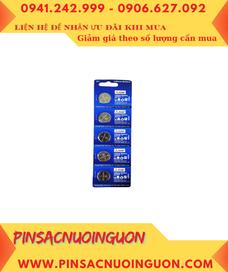 COMBO 01vỉ 5viên Pin 3v Lithium Mitsubishi CR2025E chính hãng _Giá 89.000/ Vỉ