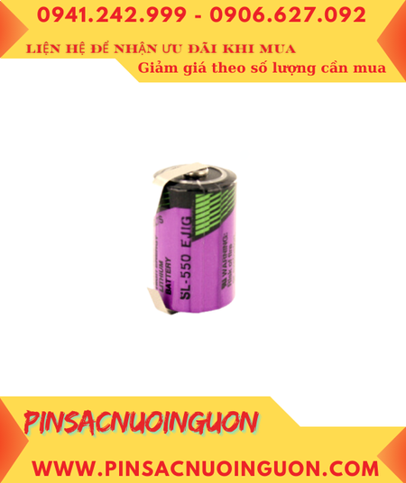 Pin SL-550; Pin Tadiran SL-550; Pin nuôi nguồn PLC Tadiran SL-550 lithium 3.6v 1/2AA 900mAh _Xuất xứ Israel