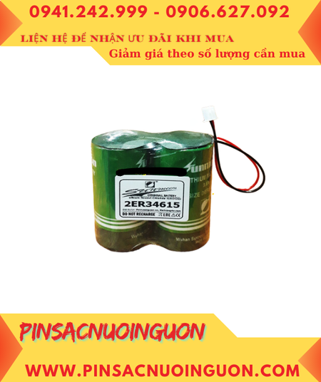 Sunmoon 2ER34615; Pin nuôi nguồn Sunmoon ER34615 (Bộ gồm 2viên ghép đôi) 3.6v 38000mAh chính hãng