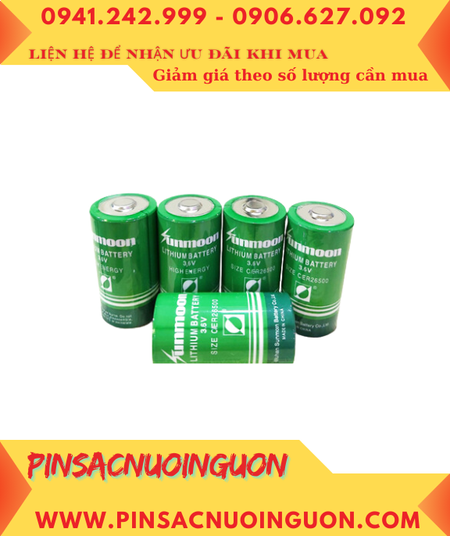 Sunmoon ER26500; Pin nuôi nguồn PLC Sunmoon ER26500 lithium 3.6v C 8500mAh chính hãng