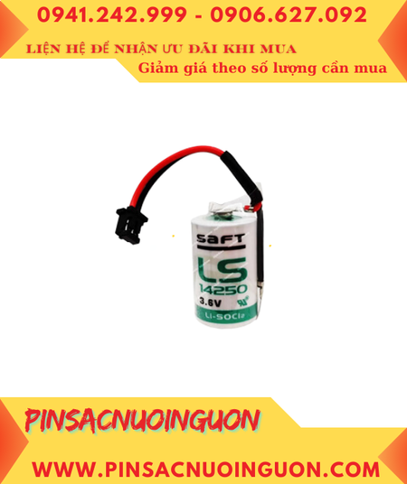 Pin Saft LS14250 _Pin LS14250; Pin nuôi nguồn PLC Saft LS14250 lithium 3.6v 1/2AA 1200mAh _Xuất xứ Pháp
