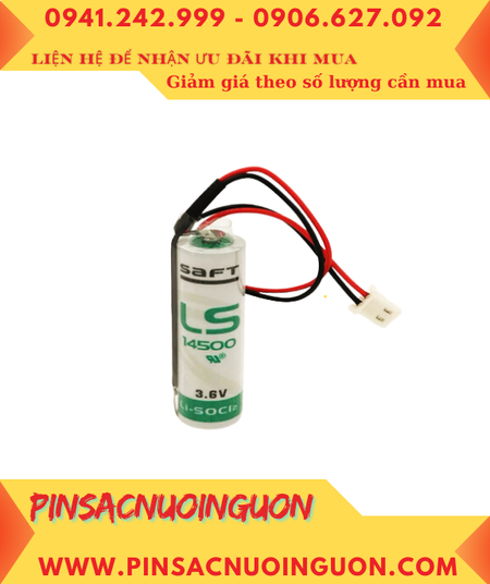 Saft LS14500 _Pin LS14500; Pin nuôi nguồn PLC Saft LS14500 lithium 3.6v AA 2600mAh _Xuất xứ Pháp
