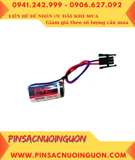 EVE ER14335 (ZẮC CẮM) ; Pin nuôi nguồn EVE ER14335 lithium 3.6v 2/3AA 1650mAh chính hãng