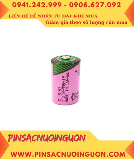 Pin Tadiran TL5151; Pin nuôi nguồn Tadiran TL5151 lithium 3.6v 1/2AA 850mAh _Xuất xứ Israel