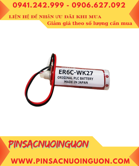 Pin Maxell ER6C W27K; Pin nuôi nguồn Maxell ER6C W27K lithium 3.6v AA 1800mAh _Xuất xứ Nhật