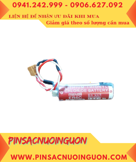 Pin Maxell ER6C _Pin ER6C; Pin nuôi nguồn PLC Maxell ER6C lithium 3.6v AA1800mAh _Xuất xứ Nhật