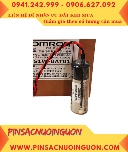 Omron CS1W-BAT01; Pin nuôi nguồn Omron CS1W-BAT01 lithium 3.6v A 2700mAh _Xuất xứ NHẬT