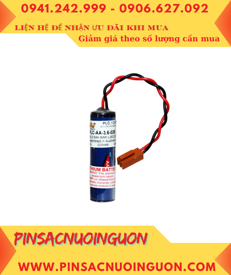 Tekcell SB-AA11 (Zắc JEA 2.54-2P), Pin nuôi nguồn PLC Tekcell SB-AA11 lithium 3.6v, Xuất xứ Hàn Quốc