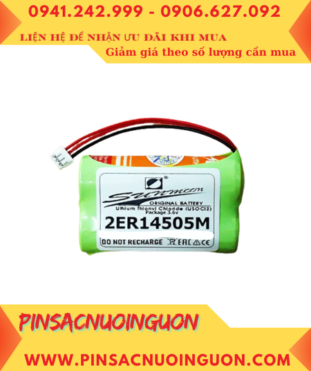 Sunmoon 2ER14505 (02 viên ghép đôi), Pin nuôi nguồn PLC Sunmoon 2ER14505 lithium 3.6v 3600mAh