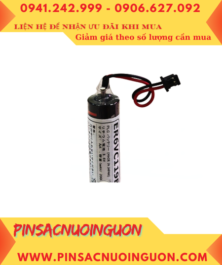 Pin ER6VC119A; Pin nuôi nguồn Mitsubishi ER6VC119A lithium 3.6v AA 2000mAh _Xuất xứ Nhật