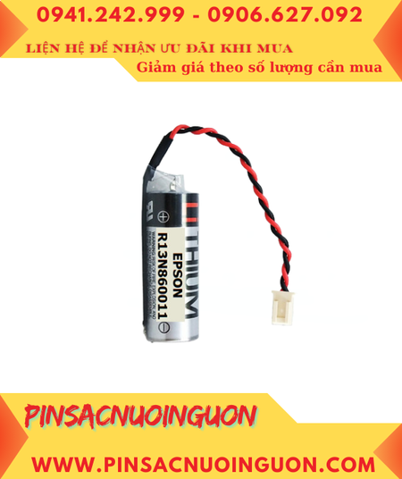 EPSON R13N860011, Pin nuôi nguồn PLC EPSON R13N860011 lithium 3.6v 2700mAh, Xuất xứ NHẬT
