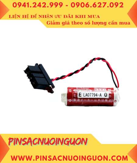 LA07794-A TA81373-C ER6C WK60 Pin nuôi nguồn 3.6v Lithium 1800mAh (Zắc cắm đặc biệt), Xuất xứ NHẬT