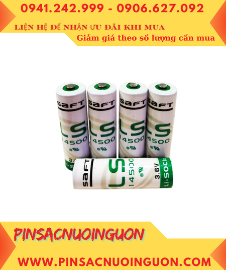 Pin Saft LS14500 _Pin LS14500; Pin nuôi nguồn PLC Saft LS14500 lithium 3.6v AA 2600mAh _Xuất xứ Pháp
