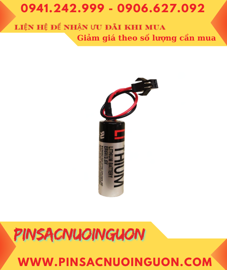 TOSHIBA ER6V (Zắc OTC); Pin nuôi nguồn PLC TOSHIBA ER6V lithium 3.6v AA2000mAh, Xuất xứ NHẬT