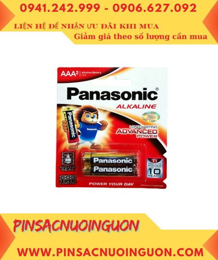 Panasonic LR03T/2B; Pin nuôi nguồn AA 1,5V Alkaline Panasonic LR03T/2B _Made in Thailand (Loại vỉ 2viên)