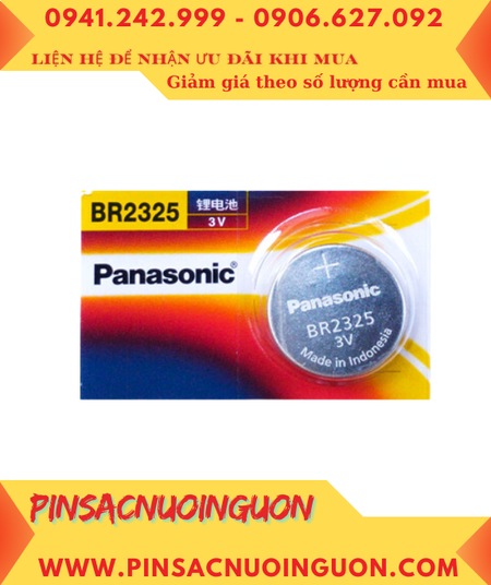 Panasonic BR2325; Pin nuôi nguồn PLC Panasonic BR2325 lithium 3v chính hãng, Xuất xứ Indonesia