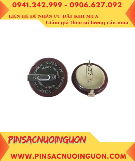 Panasonic VL2330; Pin sạc 3v Lithium Panasonic VL2330 chính hãng, Xuất xứ Indonesia