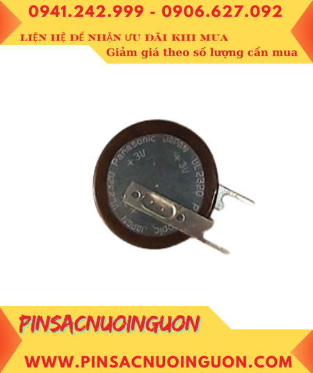 Panasonic VL2320/chân thép hàn; Pin sạc 3v lithium Panasonic VL2320 chính hãng/ Xuất xứ Indonesia