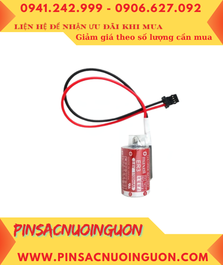 Maxell ER3 (Zắc đen nhỏ); Pin nuôi nguồn PLC Maxell ER3 lithium 3.6v 1/2AA 1100mAh chính hãng _Xuất xứ Nhật
