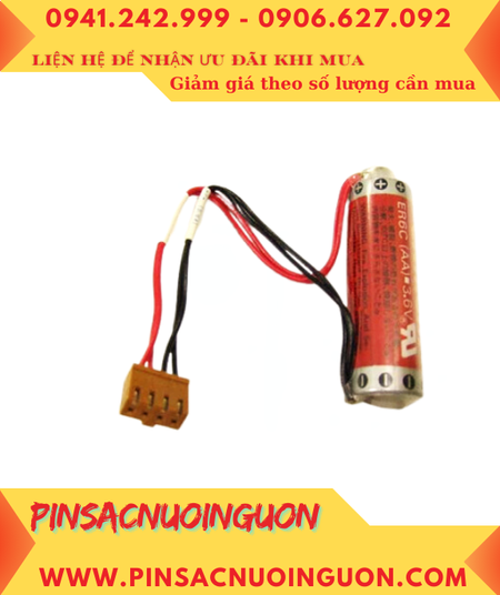 Maxell ER6C Super Lithium (Zắc JEA 4holes) Pin nuôi nguồn PLC lithium 3.6v AA1800mAh, Xuất xứ NHẬT