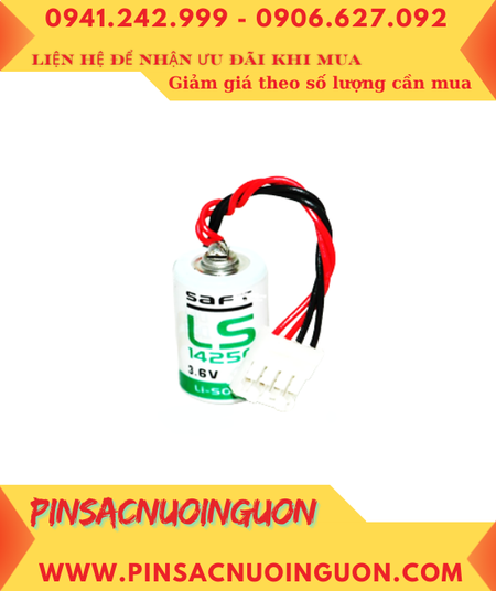 Pin Saft LS14250 (Zắc JEA-4holes) Pin nuôi nguồn PLC Omron C500-BAT10 chính hãng, Xuất xứ Pháp